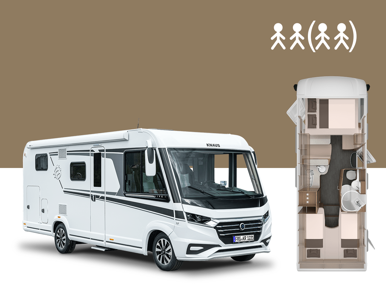 Kategorie COMFORT – Integrierte für 2–4 Personen